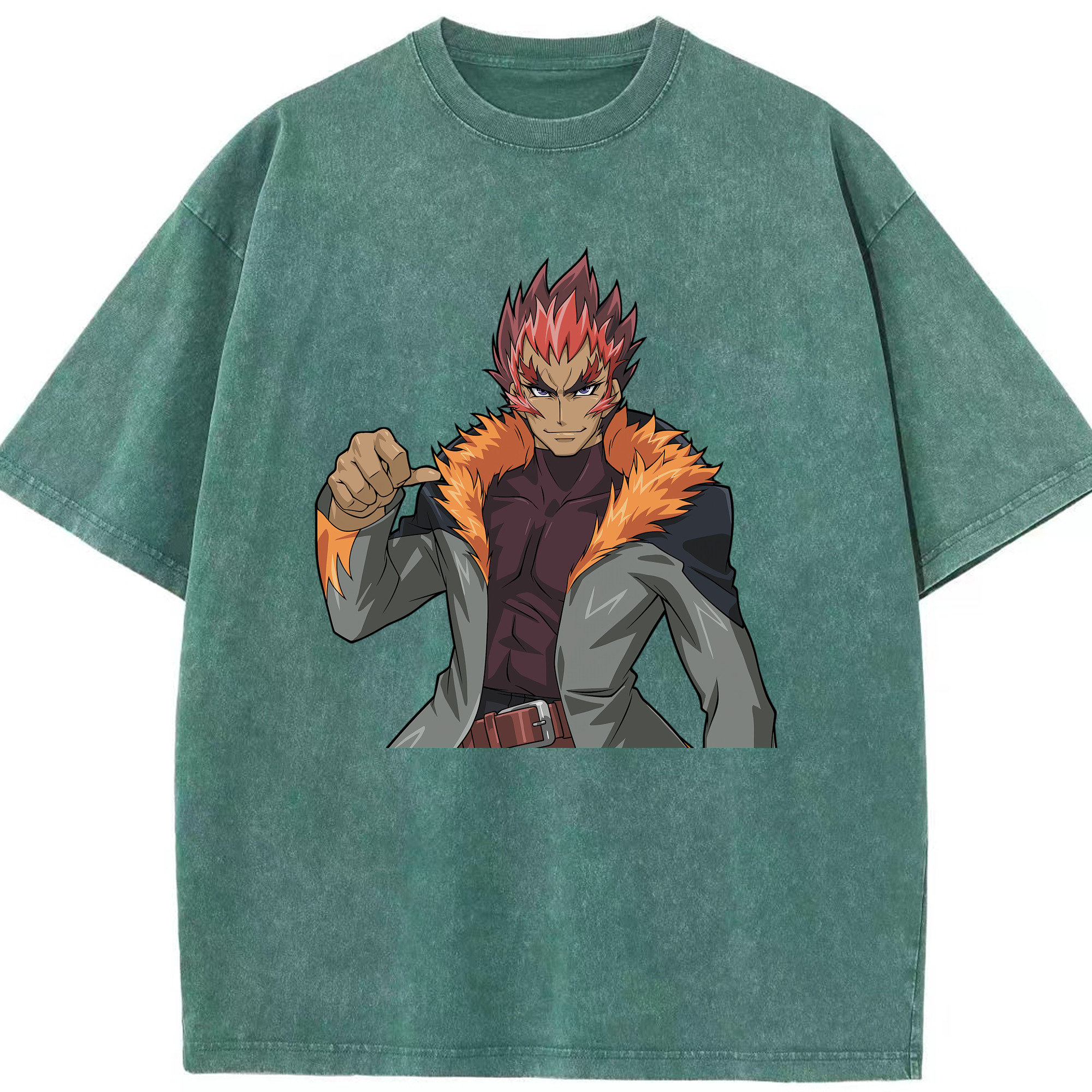 （画像用） 遊☆戯☆王 Yu-Gi-Oh! 綿100% ヴィンテージ風 半袖Tシャツ（フロントプリント）